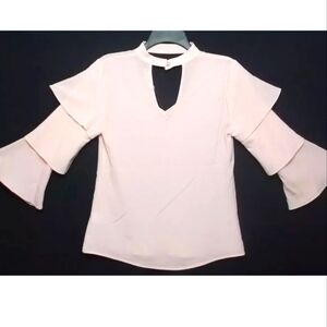 Candie's 3/4 ruffle sleeve blouse